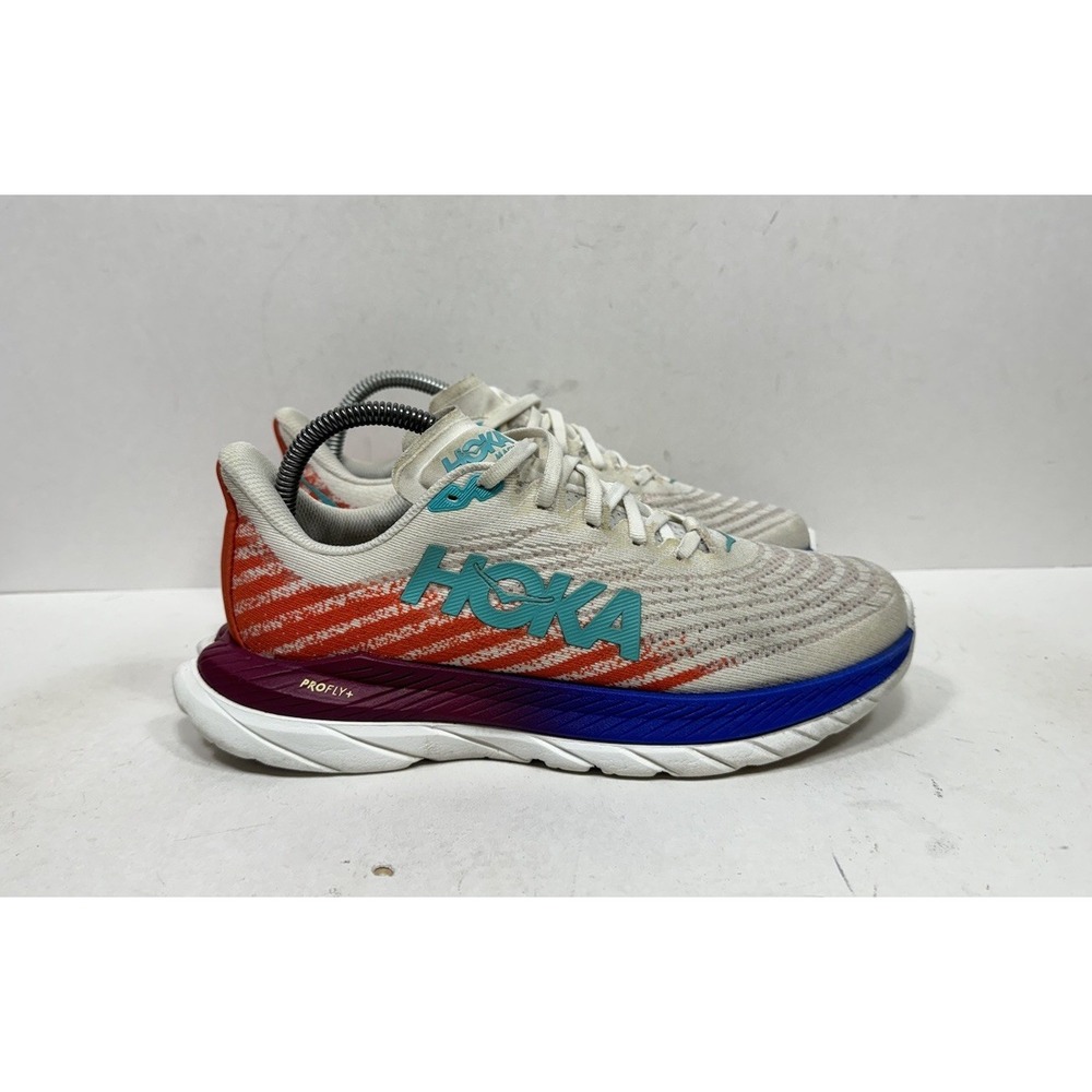 Hoka One One Mach 5 Women's Size 7.5 White Flame Running Shoe 1127894WFM